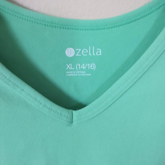 Zella Kid's Sporty Dress in Green Katydid Size 14/16 - Picture 3 of 4